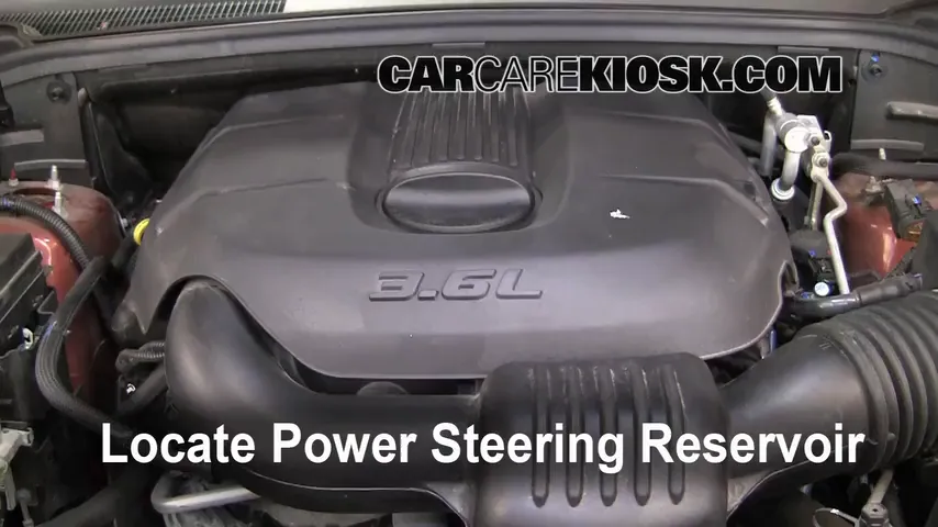 2011 Jeep Grand Cherokee Laredo 3.6L V6 Liquide de direction assistée Vérifier le niveau de liquide